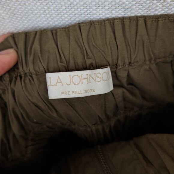 Ulla Johnson Olive Katrien Cotton Wide-Leg Gathered Sleeveless Jumpsuit, size 10 - Picture 3 of 14